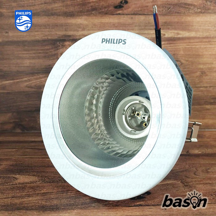 PHILIPS 66664 White | Rumah Lampu 4&quot; Downlight Recessed E27