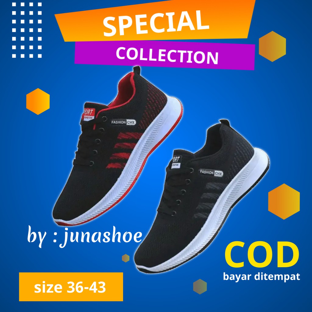 sepatu sneakers wanita dan pria sepatu olahraga senam cewek dan cowok murah dan keren