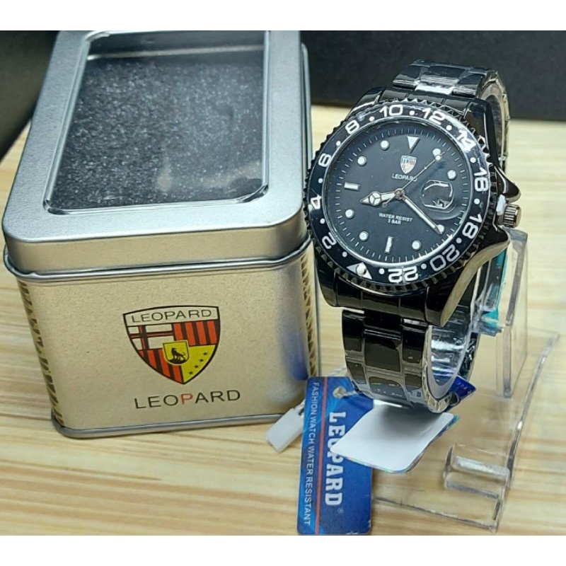 Leopard Jam tangan Pria Analog