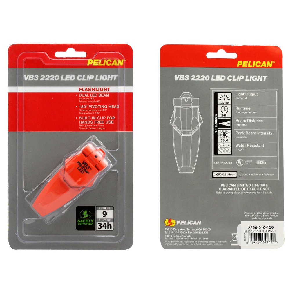 Pelican 2220 VB3™ Flashlight