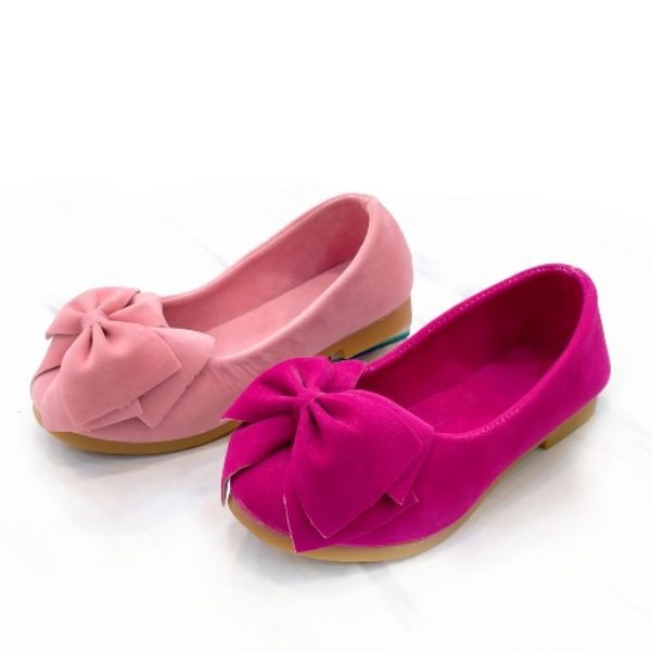 11.11   TERMURAH (COD) FLATSHOES MODEL PITA READY WARNA PINK FUSHIA #Shopeehaul