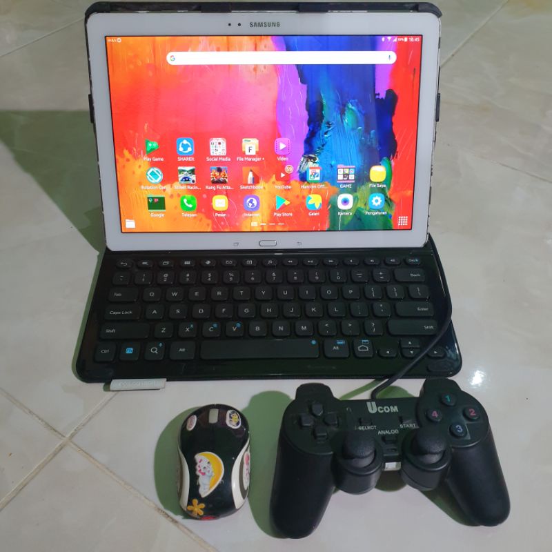 Samsung Tab Note Pro 12.2inch 3/32 Ram 3gb Rom 32gb + keyboard logitech + stick + mouse