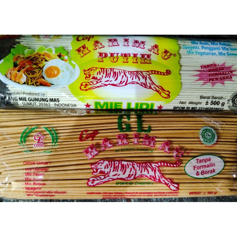 

Mie lidi harimau 500 gr