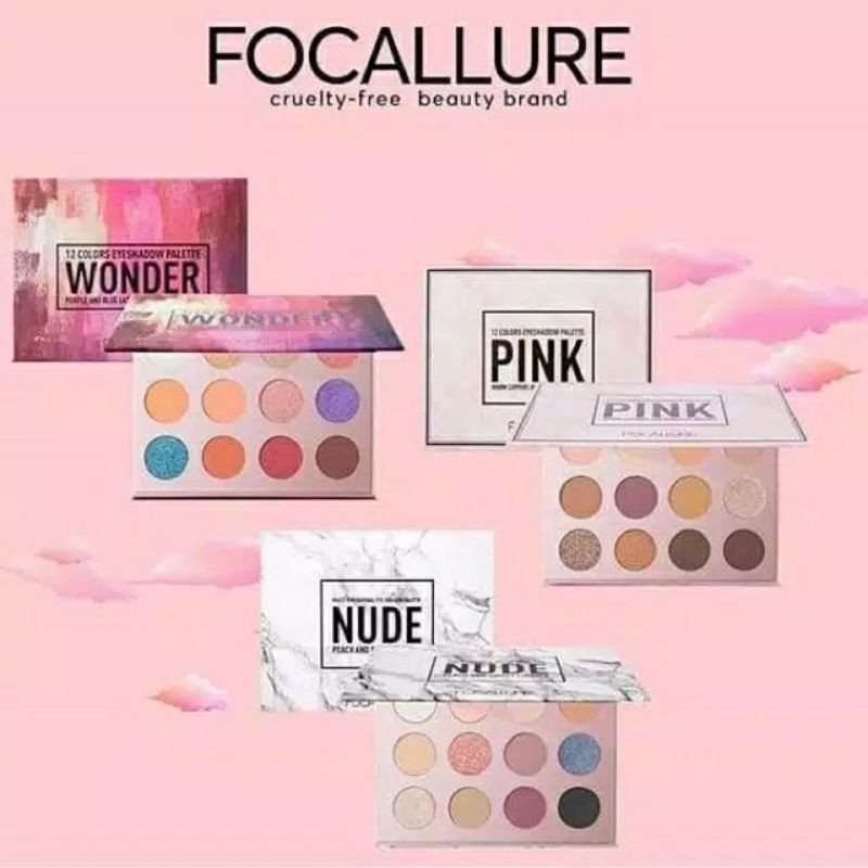 Focallure 12 Colors Eyeshadow Palette Original BPOM Eye Shadow