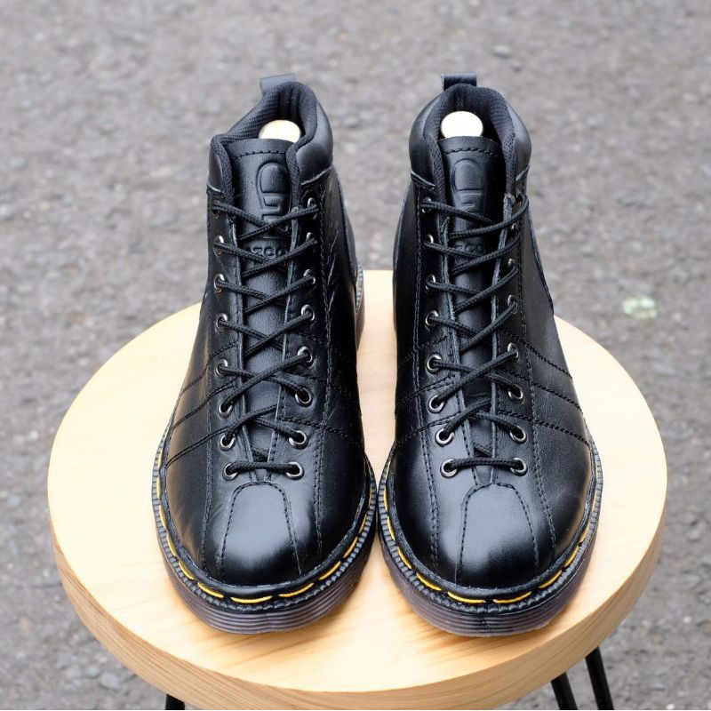 SEPATU KULIT AZCOST FOOTWEAR DEXTER BLACK ORIGINAL