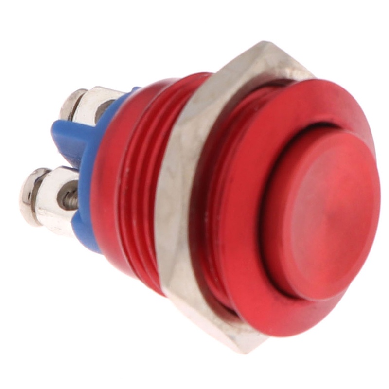 1 Pc Tombol Saklar Tekan Momentary 16mm Tahan Air