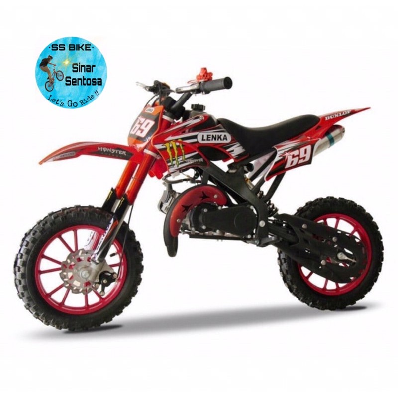 Motor Mini Trail Lenka MC 69 50CC 2T mesin tarik