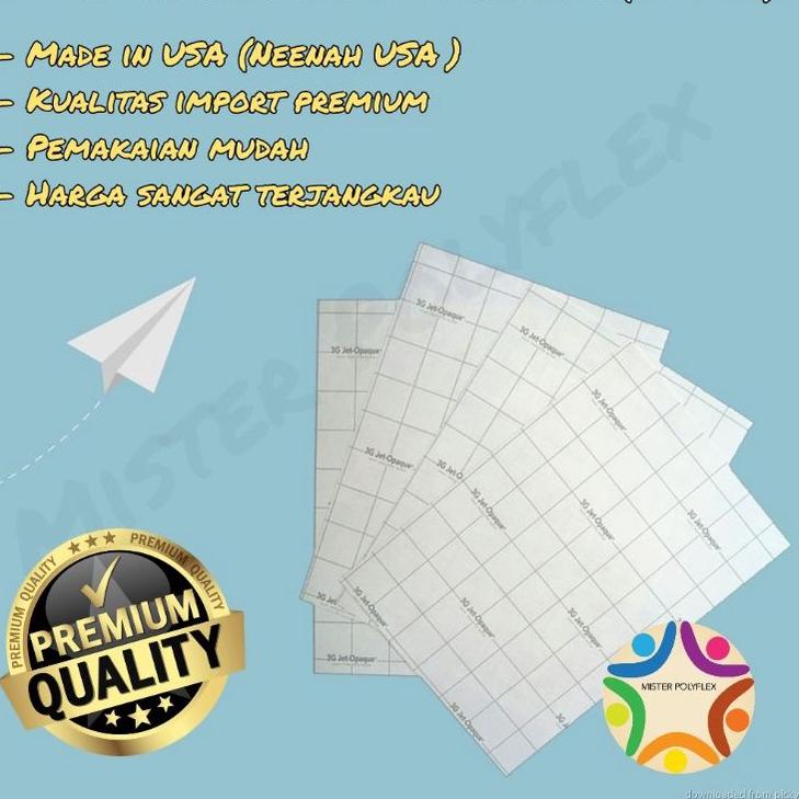 

[KODE CZPMH] Transfer Paper 3G Jet Opaque A4
