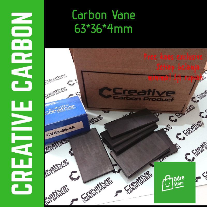 

carbon vane 63x36x4 mm
