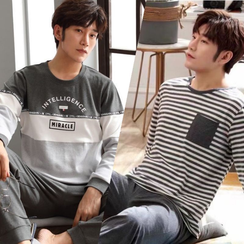 SETELAN BAJU PIYAMA SET BAJU TIDUR PRIA PP IMPORT MOTIF KOTAK PREMIUM STELAN KAOS TIDUR REMAJA COWOK