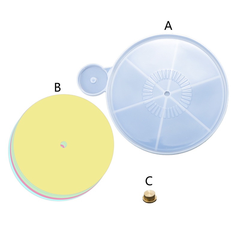SIY  Turntable Mold with Bearings Round Card Paper Lucky Turntable Game Resin Epoxy Casting Mold for Couple Diy Making Crafts
