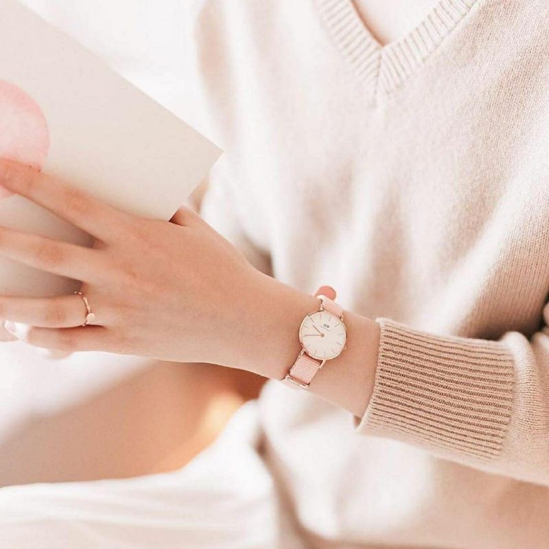 jam tangan wanita DW rosewater original