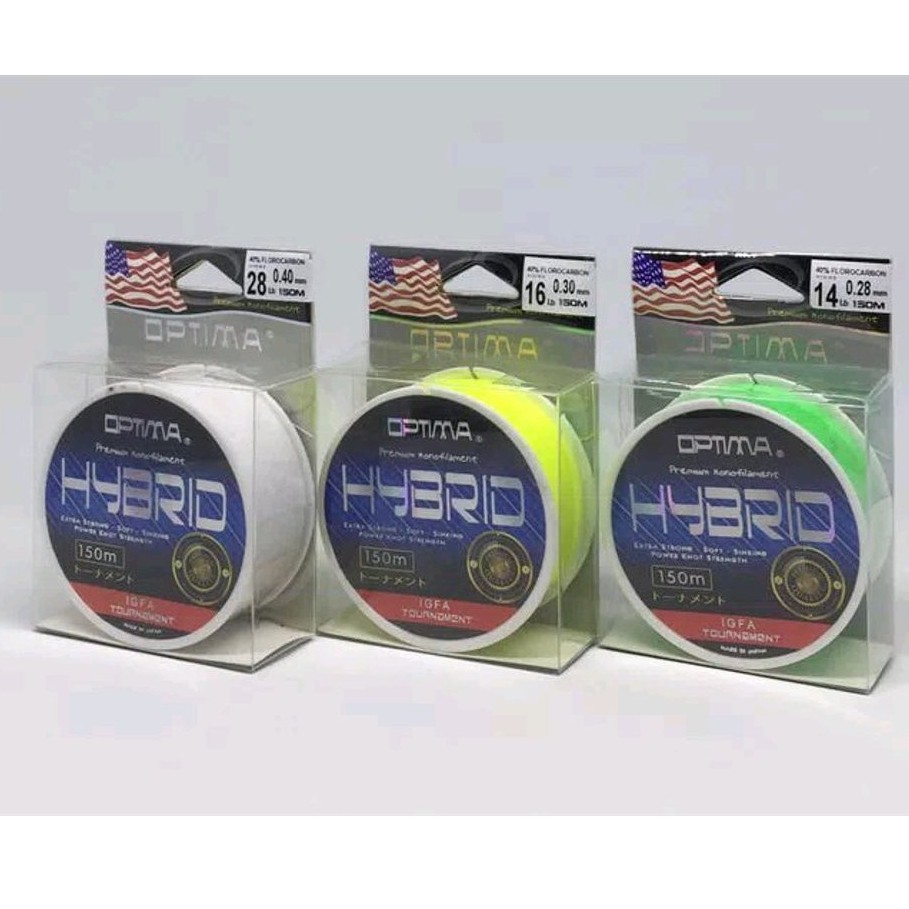 LINE MONO OPTIMA HYBRID 40% FLUOROCARBON