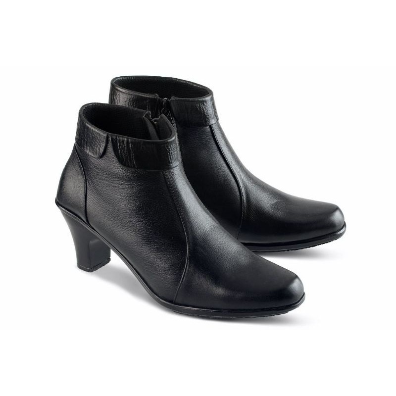 Sepatu boot wanita kulit asli ll sepatu pdh wanita pantofel kulit ll sepatu kulit wanita kerja ll se