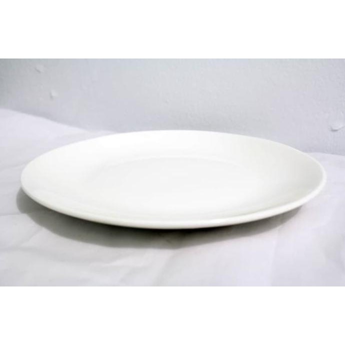 Plate / Piring Makan Ceper Keramik /  Porcelain 9 Inch - Putih