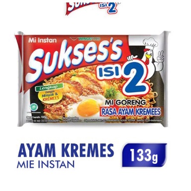 

SUKSESS 2 MIE GORENG AYAM KREMES 133G