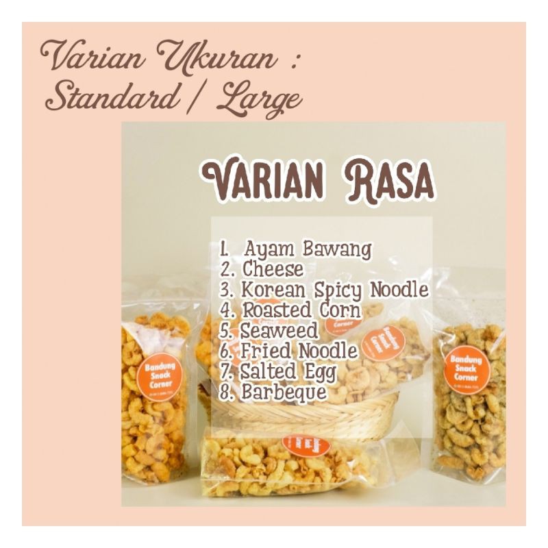 

makaroni pedas Bandung SPECIAL NON MSG bisa request tanpa pedas renyah enak oleh-oleh Bandung hits