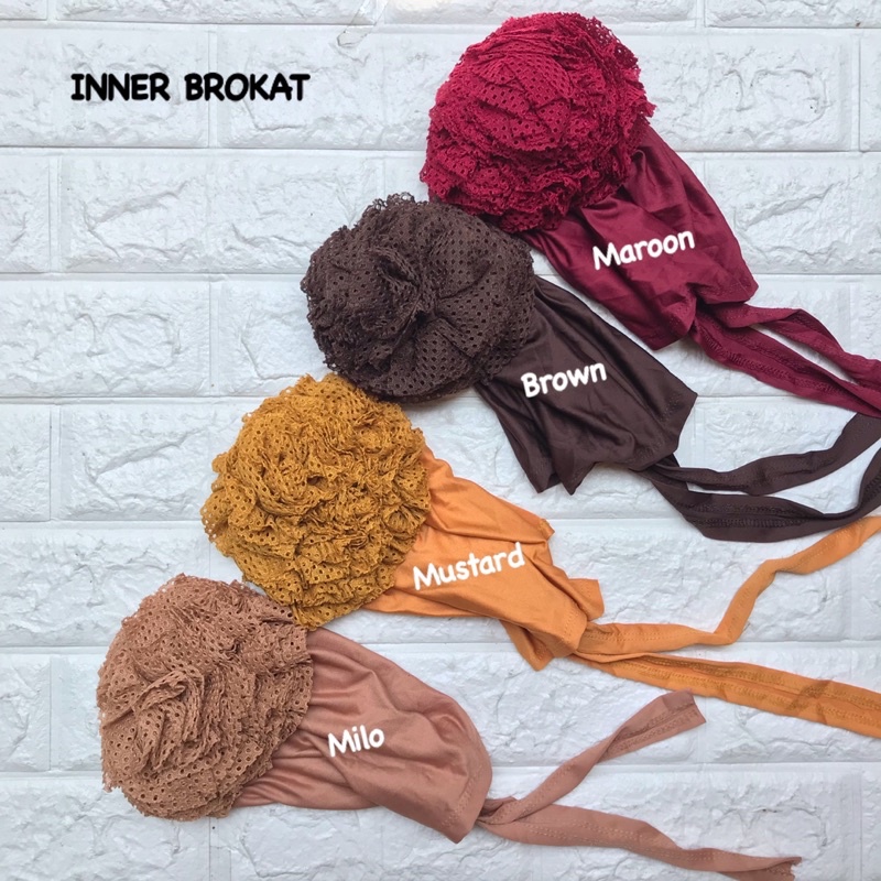 INNER TURKI BROKAT PREMIUM JERSEY SPANDEX / CIPUT HIJAB JILBAB DALEMAN KERUDUNG