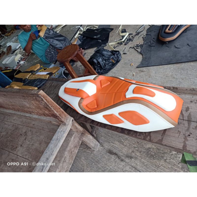 Jok pcx modifikasi MBtech - Jok custom predator PCX