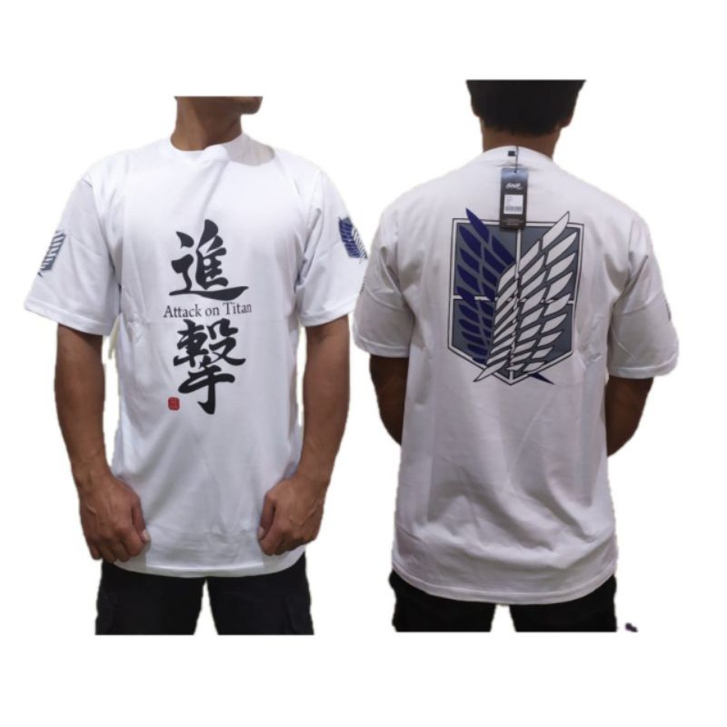 attack On Titan kaos distro murah marun/hitam/putih