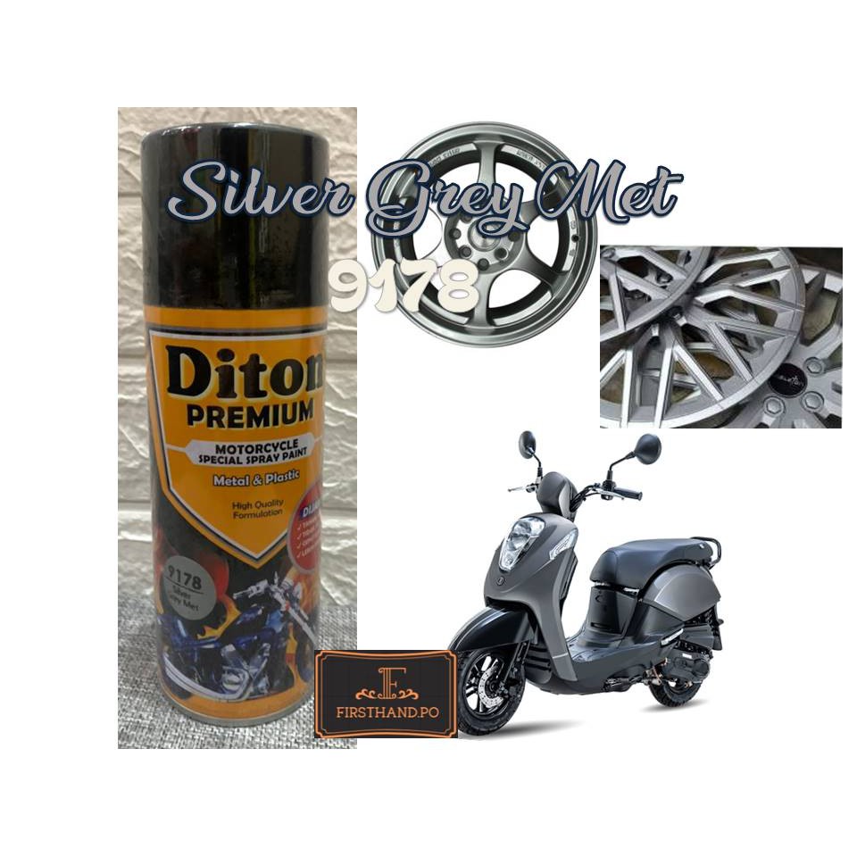 Pilok Pylok Cat Diton Premium Silver Abu Metalic (9178) Silver Grey Metalic 400cc. Tahan Bensin.