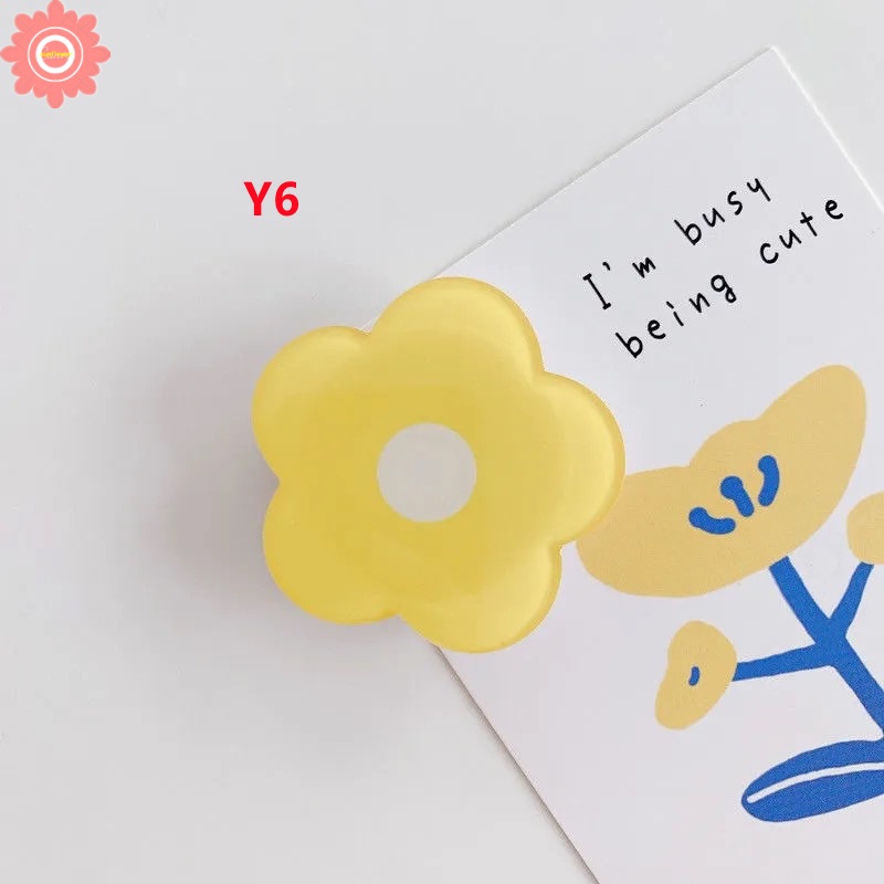 INS Fresh Flower Luxury Foldable Phone Finger Ring Holder Phone Bracket Stand Socket Phone Holder