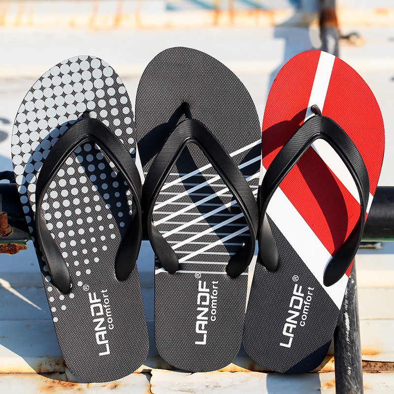 Sandal Jepit Pria Lembut Versi Korea Musim Panas Sandal Cowok Non-Slip High Quality Tidak Mudah Gembos