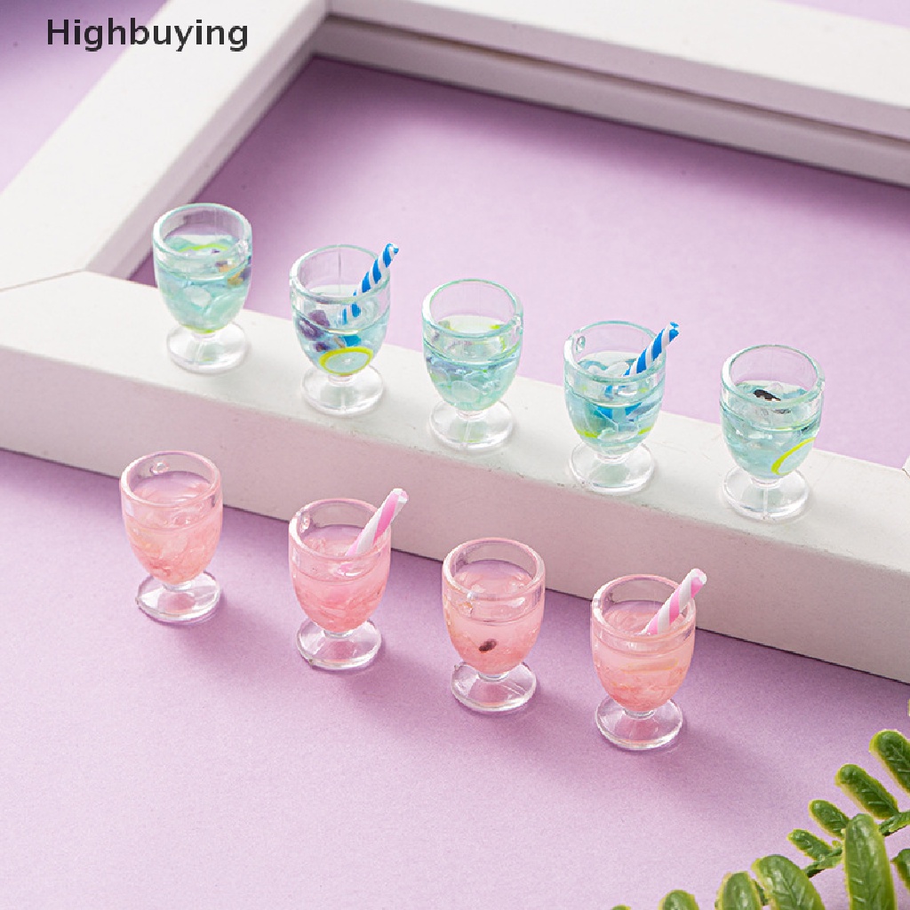 Hbid 40PCS / Set Mainan Miniatur Sippy Cup Bahan Resin Skala 1: 12 Untuk Dekorasi Rumah Boneka Glory