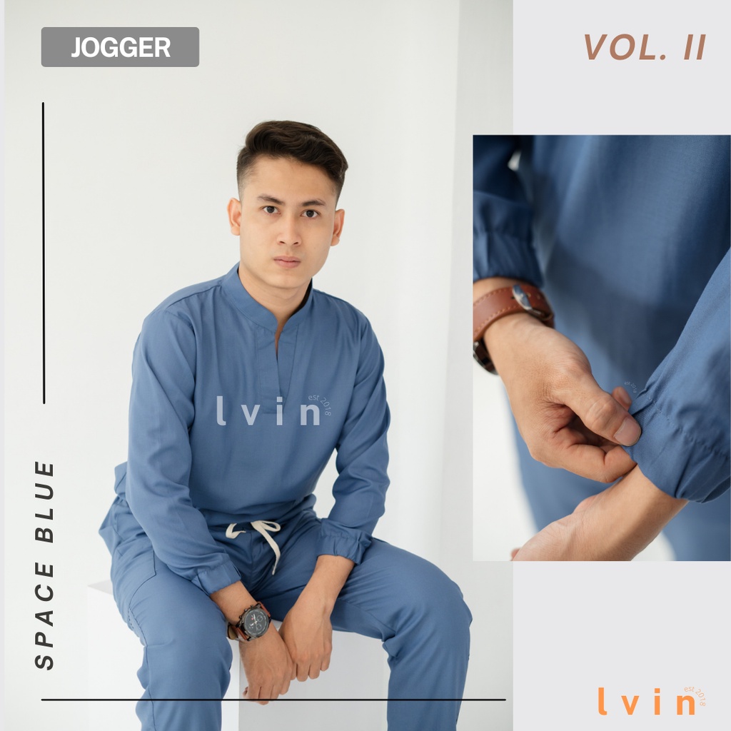 [ Lvin ] Vol II  - Baju OKA Joger Lengan Panjang Mandarin Collar / Baju Jaga / Set Baju Celana Jaga Oka / Dokter Lengan Pendek / Baju OK / Dare Series