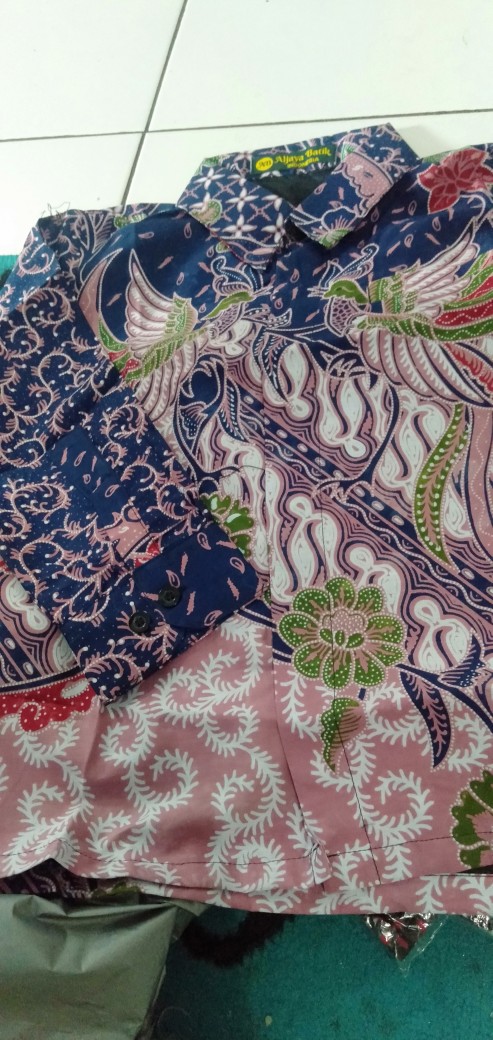 Peksi Kembar Kemeja Batik Pria Lengan Panjang Bahan Katun Halus Full Furing By Aljaya Batik