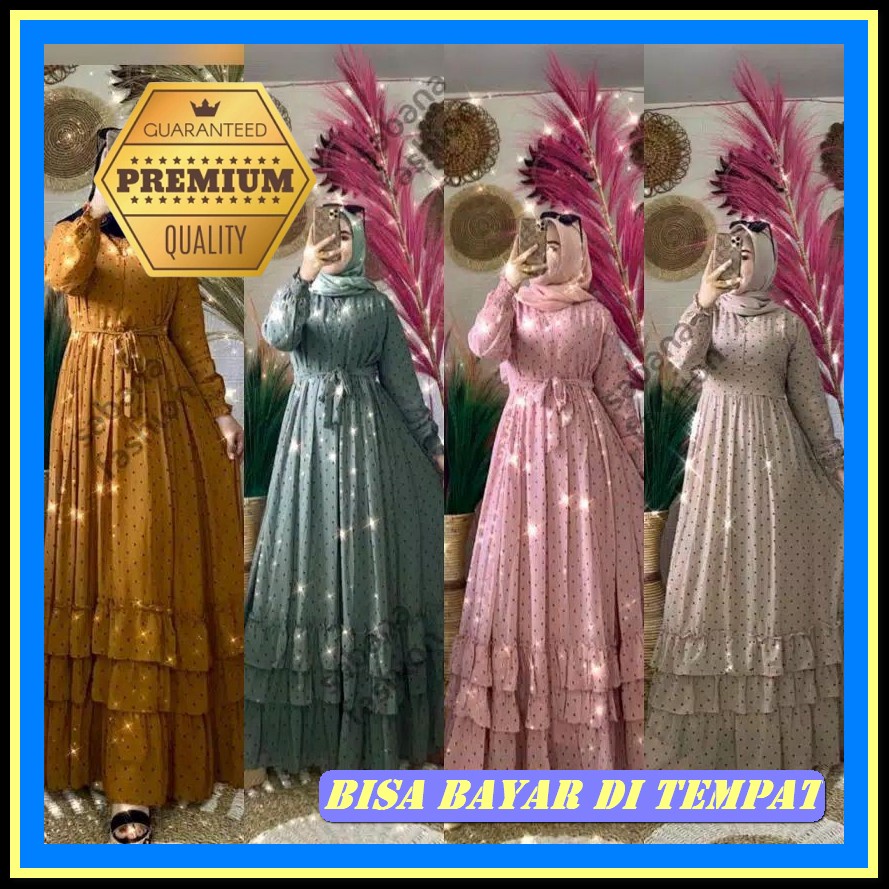 Gamis Sonia Maxy Dress Muslim Baju Kondangan Terbaru Gamis Cerutybabydoll Aplikasi Renda Gamis Remaj