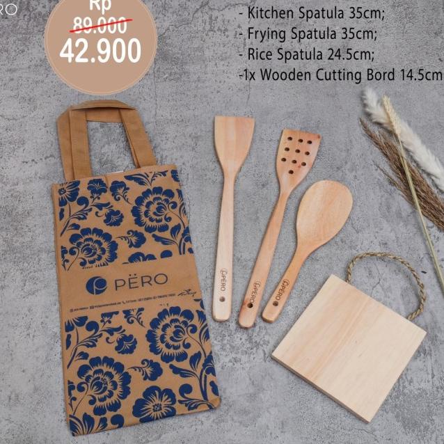 ℮ PERO MAHOGANY SPATULA SET OF 5 COLLECTION ✸