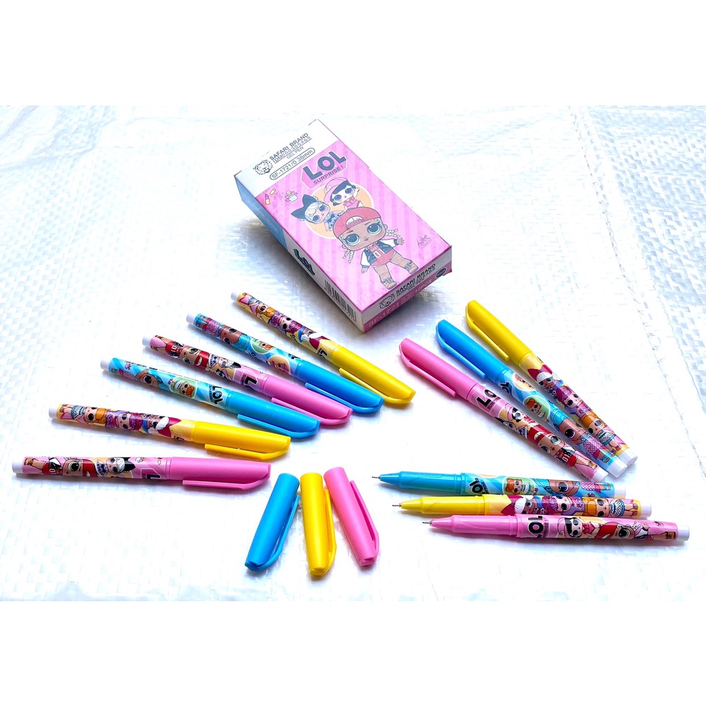 

Pulpen Gel Pen Karakter Lol Surprise SAFARI SF-1721 (12 Pcs) Bolpoint Gel 0.38 mm