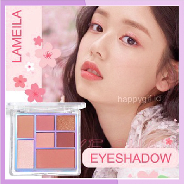 LAMEILA Eyeshadow Sakura 7 Colors Pallete City LA045