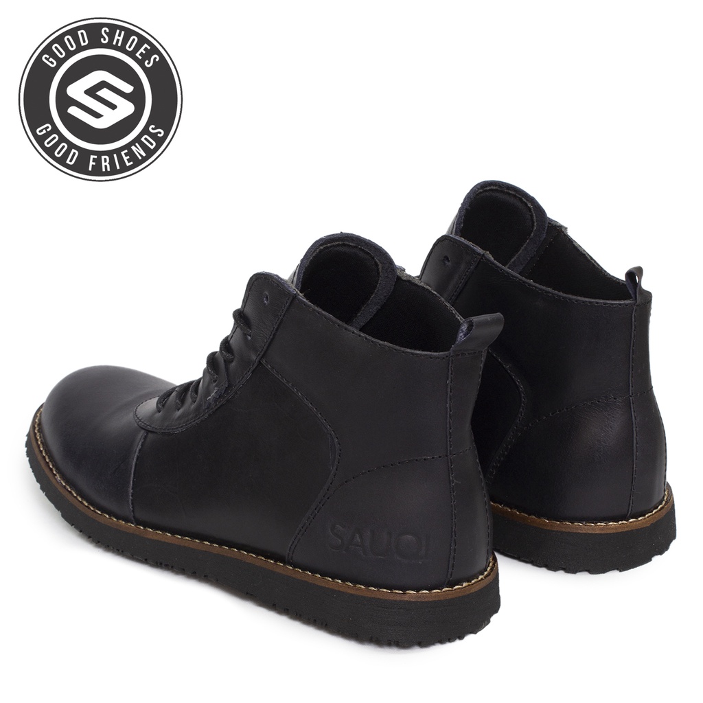 Sauqi Footwear - NVM Boots Brown Sepatu Pria Kulit Asli