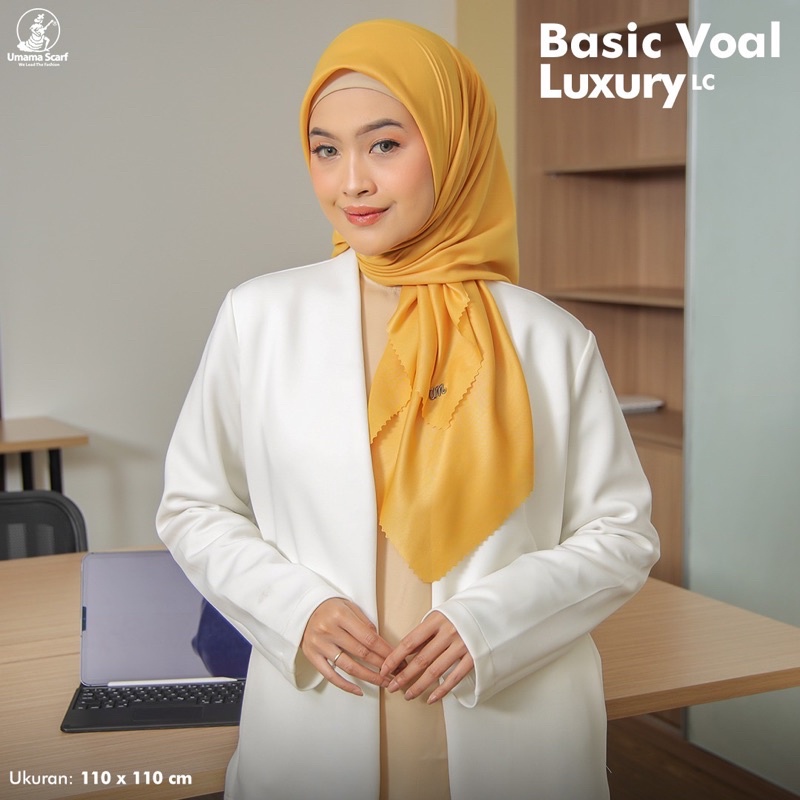 HIJAB SEGIEMPAT BASIC VOAL LUXURY LC