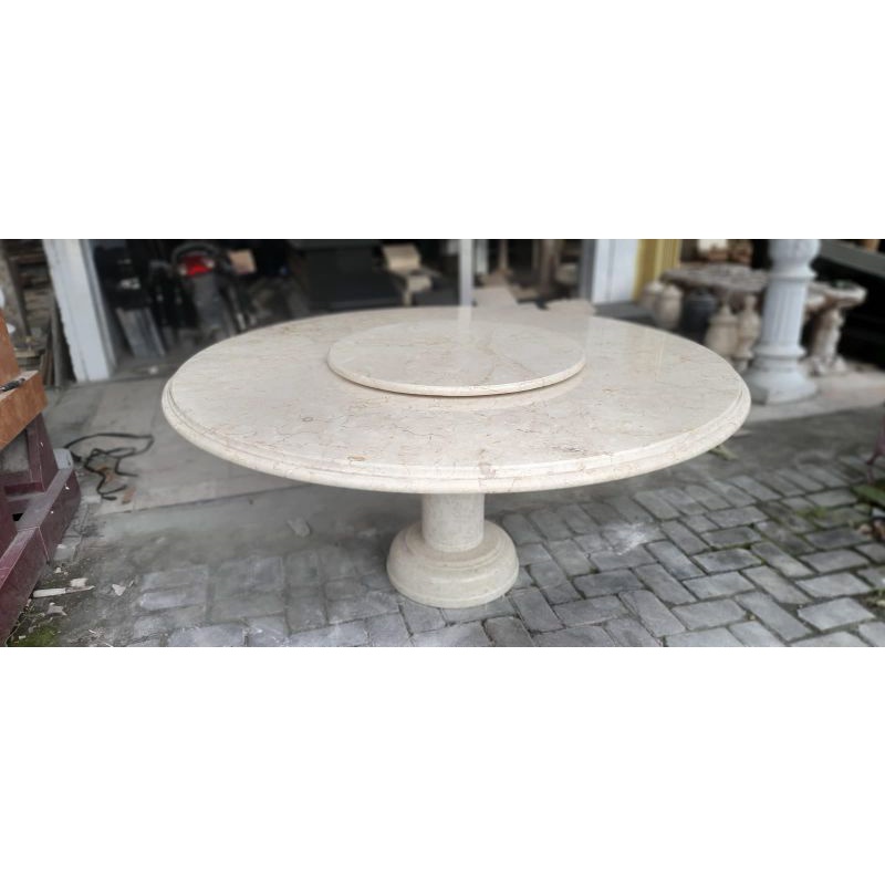 Meja Makan Marmer Ada Putarnya