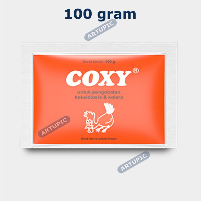 Coxy 100 gram Obat Koksi Bakteri Berak Darah Merah Hijau Koksidiosis Kolera Unggas Ayam