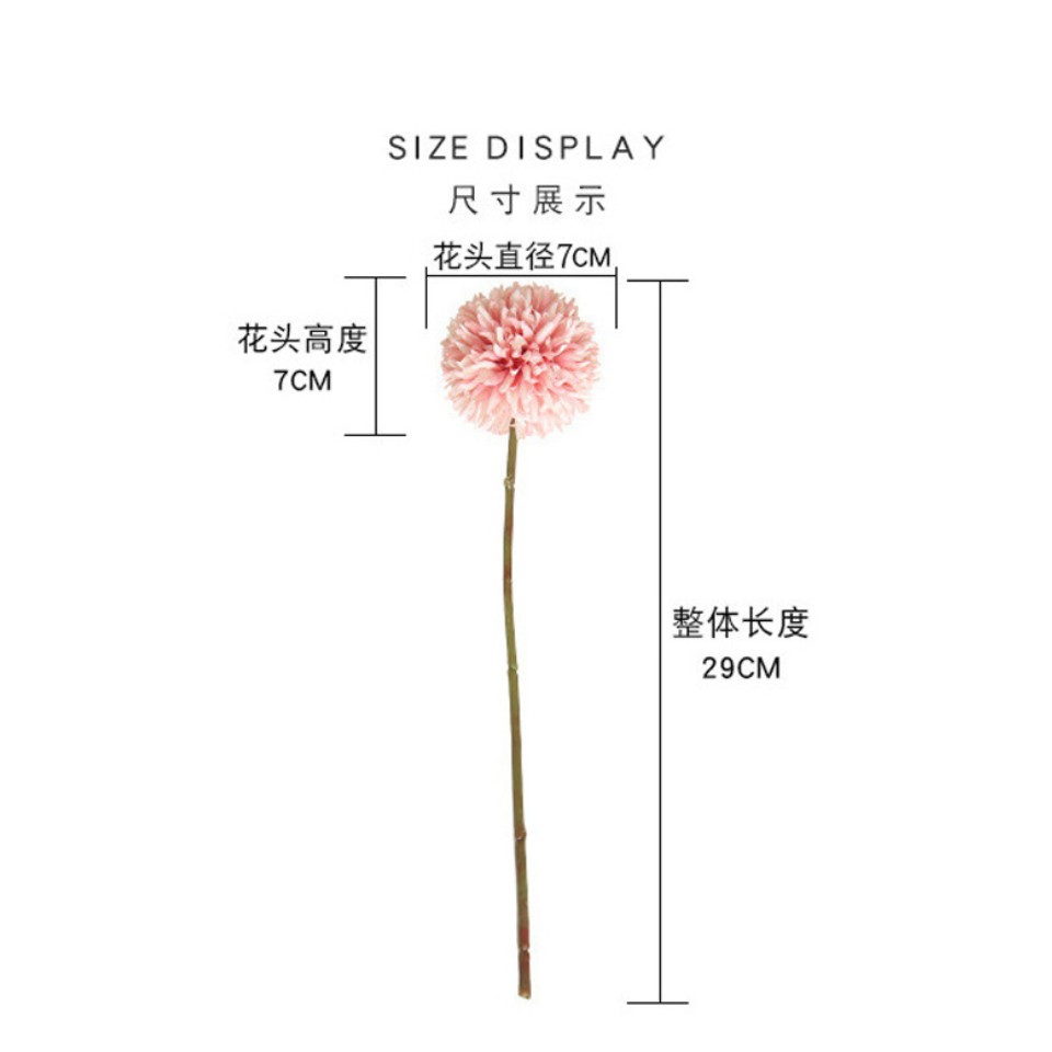 Dandelion Bunga Sutra Bunga Eceng untuk Pesta Pernikahan Rumah Hotel Dekorasi 1 Pcs 29cm