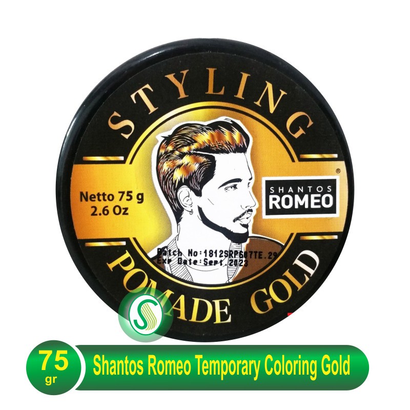 Shantos Romeo Temporary Coloring Pomade Gold 75gr