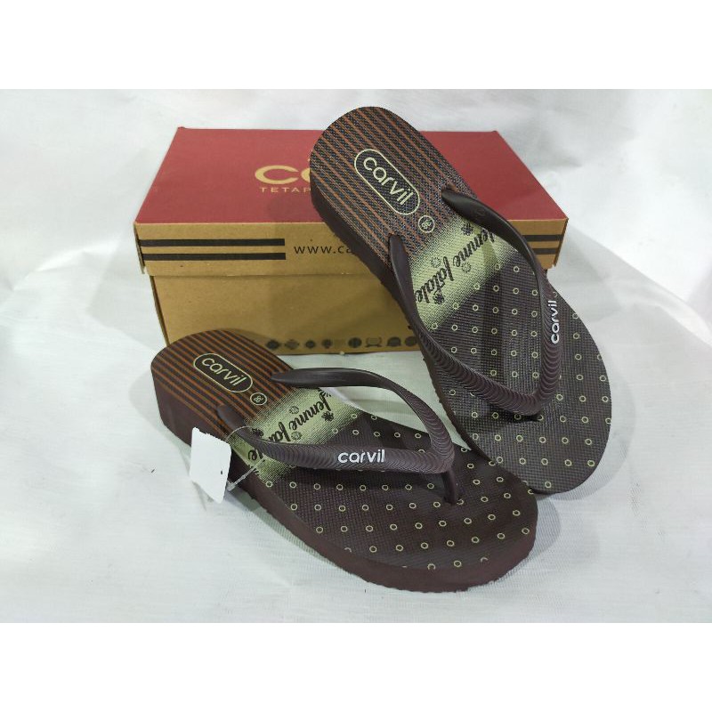 Sandal jepit karet wanita CARVIL femme original