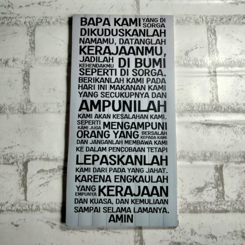 Jual Hiasan Dinding Rohani Kristen/Katolik ,15cmx30cm, Wall Decor