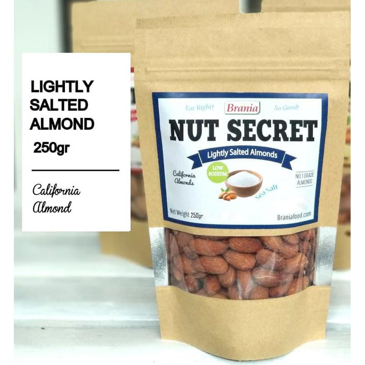 

Ahbbsu Kacang Almond Panggang Rasa Asin Ringan 250Gr/Roasted Almond Salted Sasu
