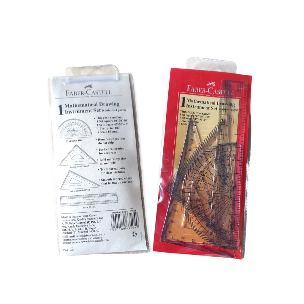 

Penggaris Mathematical Drawing Instrument Set 163504 FABER CASTEL