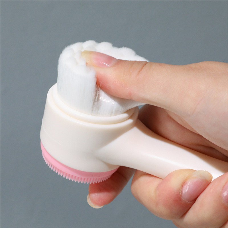 [CTSHOP]FACIAL CLEANSING BRUSH SILIKON 3D ALAT CUCI MUKA 2 SISI ULTRA HALUS IMPOR HIGH QUALITY