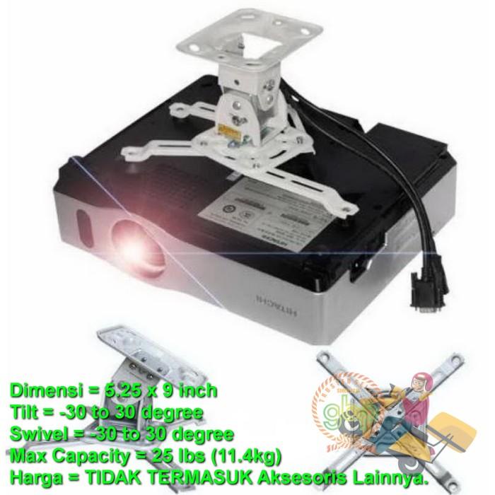 

Irled | Bracket Mini Gantung Proyektor Proyektor 360 Derajat 25 Lbs H120 Murah