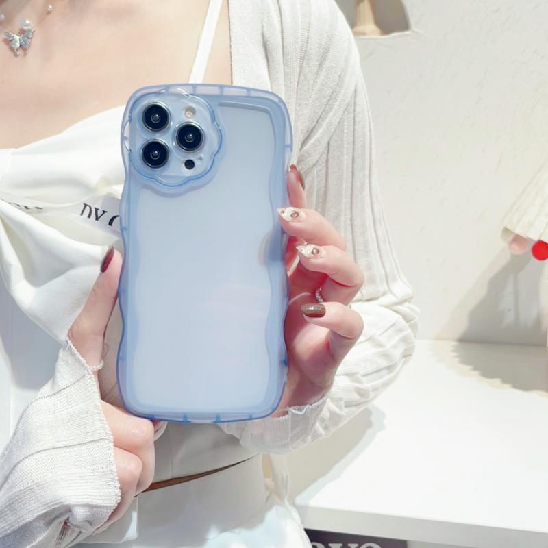 Soft Case TPU Transparan Warna Permen Macaron Untuk iPhone XR 7plus 8plus 7 8 11 12 13 Pro Max X XS