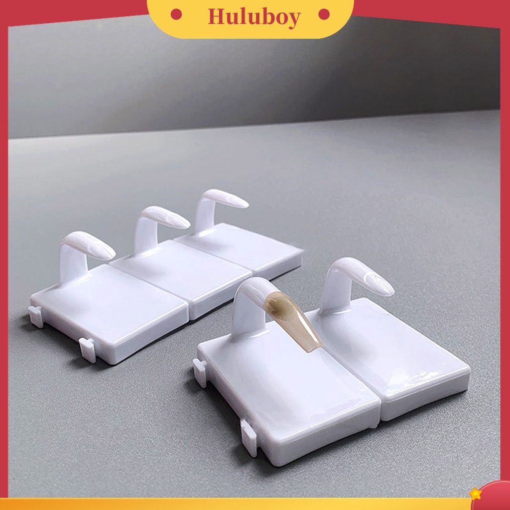 Huluboy Huluboy♡ 5pcs / Set Stand Holder Display Kuku Palsu Untuk Latihan Manicure