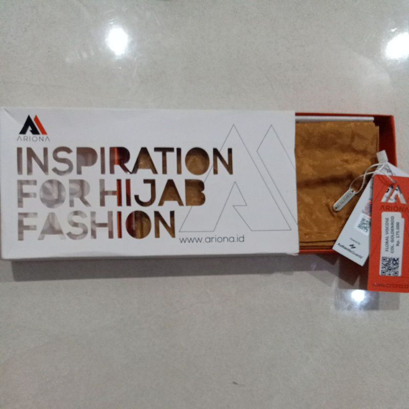 Hijab Ariona Floral Viscose Goldenrod