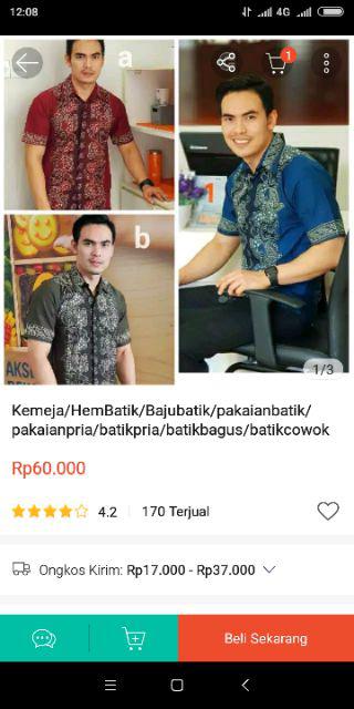 Kemeja/hembatik/bajubatik/pakaianbatik/pakaianpria/batikpria/batikbagus/batikcowok Semi Labirin